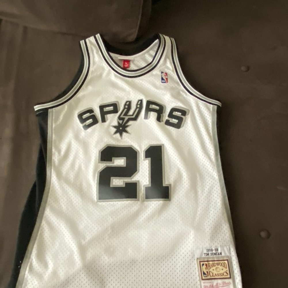 San Antonio Spurs Tim Duncan Jersey Mitchell Ness